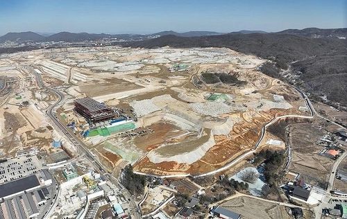 SK하이닉스 용인 반도체 클러스터 1기 팹 건설 현장/연합뉴스