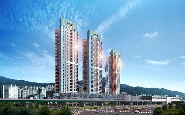 본 CG(그림)는 소비자의 이해를 돕기 위해 제작된 것이므로, 실제와 다소 차이가 있을 수 있습니다./두산위브더제니스 평내호평역 N49 투시도