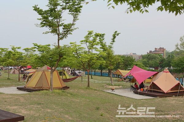 금은모래캠핑장 전경/사진=여주도시공사&nbsp;
