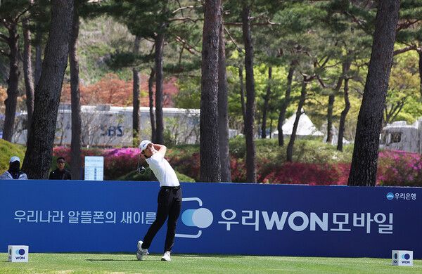 이수민 티샷 전경 /사진제공 KPGA