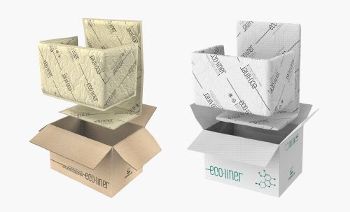 (좌)친환경 보냉 솔루션 에코라이너/(우)바이오 전용 바이오 에코라이너(사진 제공: 써모랩코리아)