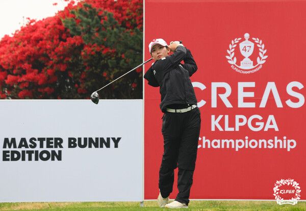 황유민 크리스에프앤씨 제47회KLPGA 챔피언십 3R 3번홀 티샷 /KLPGA