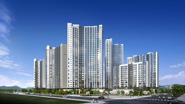 리버센 SK뷰 롯데캐슬 투시도