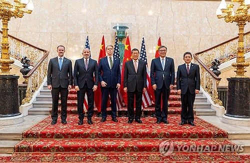 미중, 런던에서 고위급 무역회담/연합뉴스