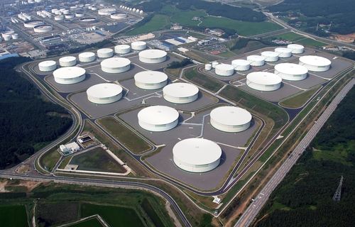 한국석유공사 서산 비축기지 전경/연합뉴스