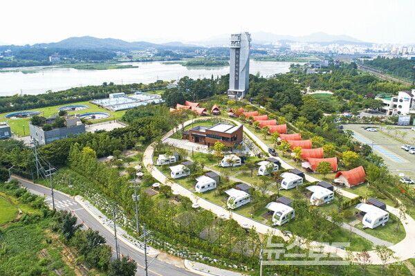 왕송호수 캠핑장 전경/사진=의왕도시공사
