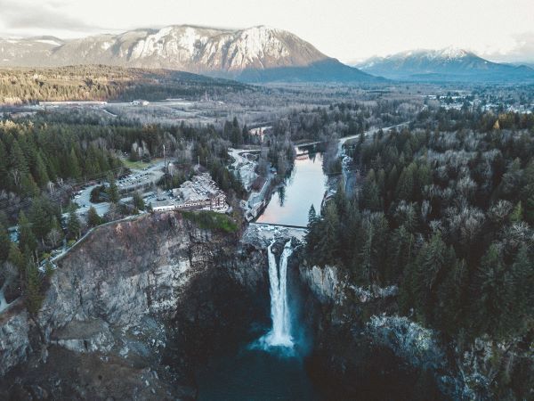 스노퀄미 폭포(Snoqualmie Falls) 사진=시애틀관광청