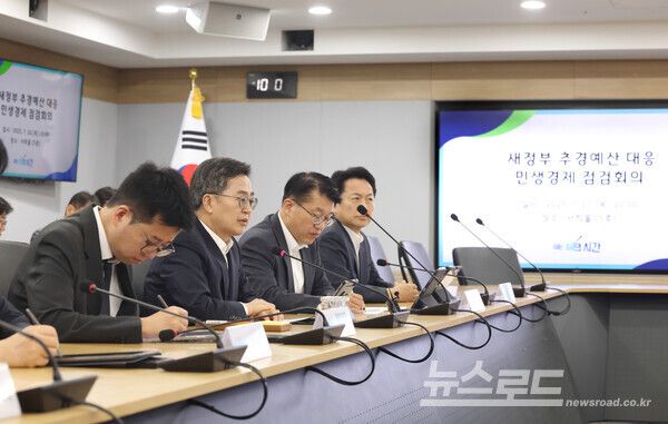 김동연 지사가 '새 정부 추경예산 대응 민생경제 점검회의'에서 발언하고 있다./사진=경기도