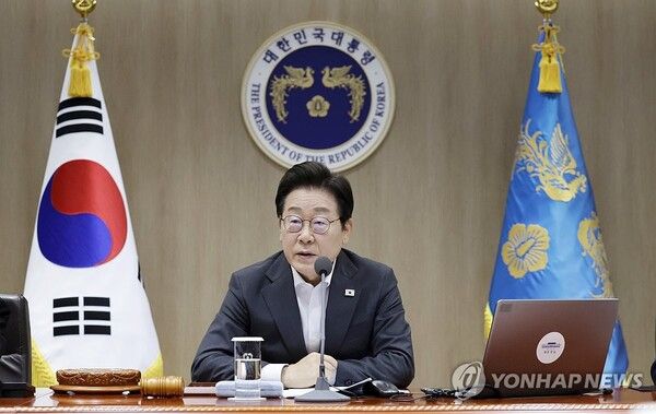 이재명 대통령 국무회의 발언/연합뉴스