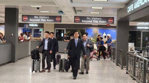 미국 도착한 구윤철 부총리 겸 기획재정부 장관 [사진=연합뉴스]