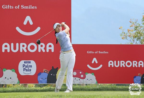유현조 2025오로라월드 레이디스 챔피언십 1R 15번홀 티샷 (사진제공 KLPGA)