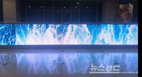 이천시청사 내 미디어 보드 설치 모습/사진=이천시