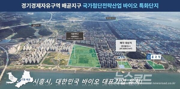 경기경제자유구역 배곧지구 국가첨단전략산업 바이오 특화단지 위치도/사진=시흥시