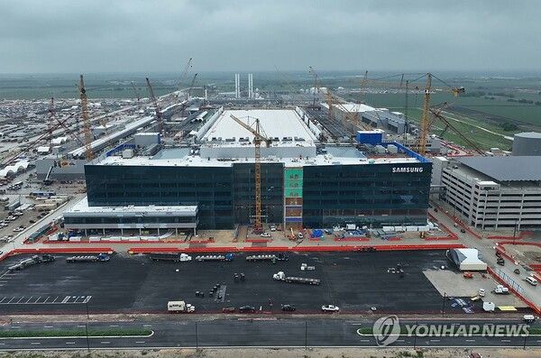 미국에 건설 중인 삼성전자 반도체 공장/연합뉴스