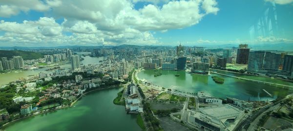 마카오 타워에서 바라 본 도심 전경 [사진=서진수기자]