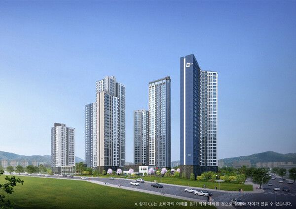 두산위브 더센트럴 도화 투시도