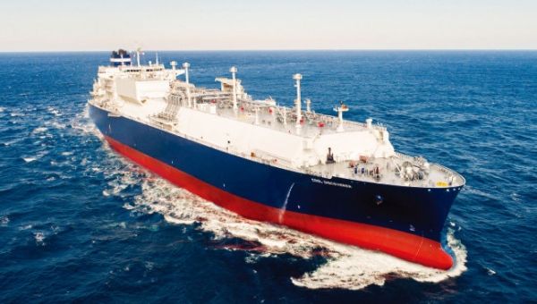 한국조선해양이 건조한 액화천연가스(LNG) 운반선 [사진=한국조선해양]