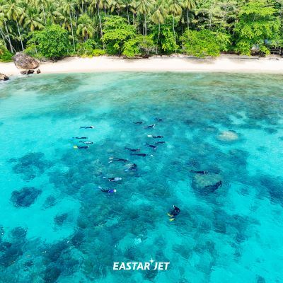 에메랄드 빛 바다가 유혹하는 마나도 해변 [사진=이스타젯]