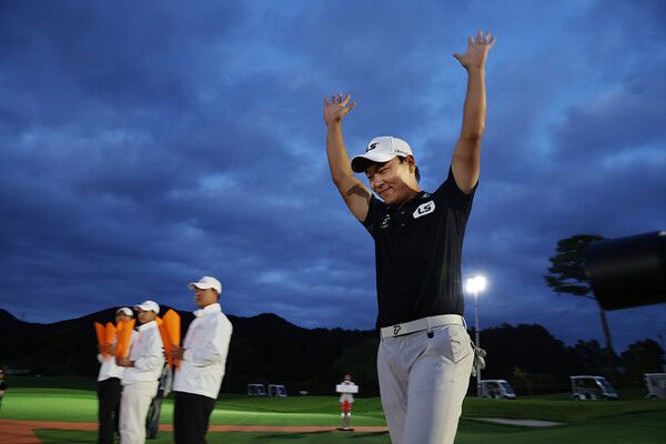 전가람 우승 환호 (사진제공 KPGA)&nbsp;