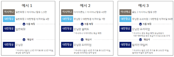 우수회원 등급 재심사 예시 [출처=대한항공]