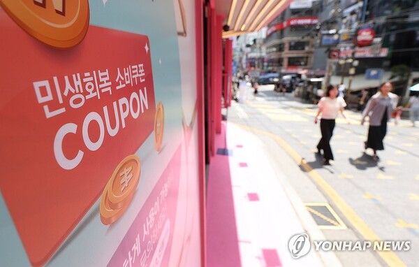 민생회복 소비쿠폰 지급에 7월 소비 증가/연합뉴스