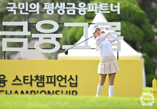 박결 KB금융 스타챔피언십 3R 1번홀 티샷 (사진제공 KLPGA)