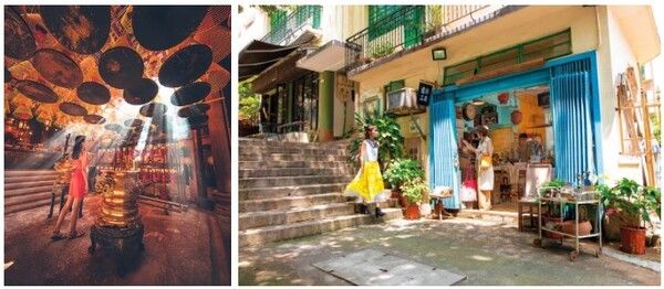 [출저=홍콩관광청]만묘사원(왼쪽)과 셩완