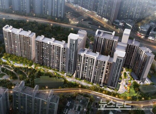 용인특례시에서 공동주택 리모델링 사업이 최종 승인된 수지구 성복역 리버파크 공동주택 조감도./사진=용인시