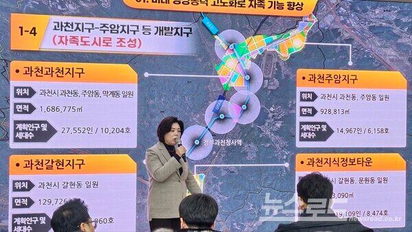 신계용 시장이 신년 언론 브리핑을 진행하고 있다./사진=뉴스로드 김영식 기자