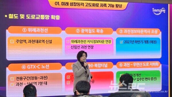 신계용 시장이 신년 언론 브리핑을 진행하고 있다./사진=뉴스로드 김영식 기자&nbsp;