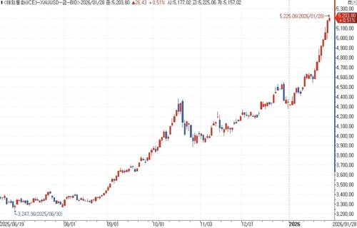 금 5천200달러 돌파/연합뉴스