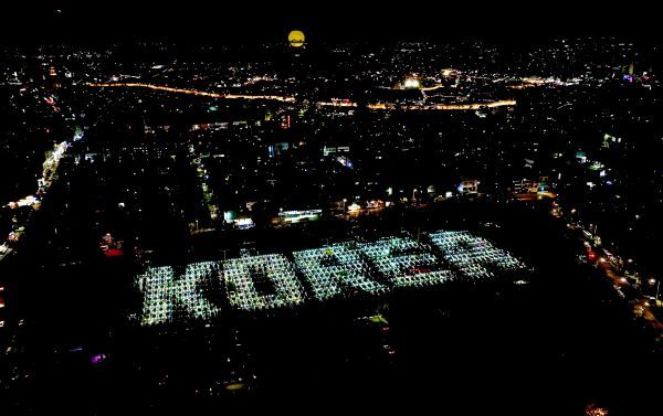 01. 테슬라 K-라이트쇼 현장 사진 [출처=K-라이트쇼 조직위원회]