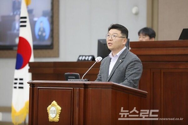 홍종철 의원이 지난 6일 5분 자유발언을 하는 모습/사진=홍종철 의원실