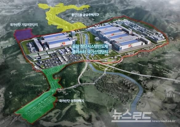 용인 첨단시스템반도체 클러스터 국가산업단지 위치도/사진=이상일 시장 페이스북