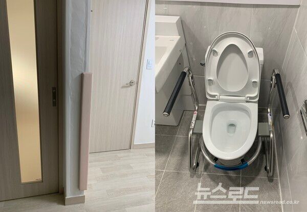 베리어프리가 적용돼 안전하고 편리하게 생활할 수 있도록 설계된 노인케어안심주택 내부 전경./사진=안산시