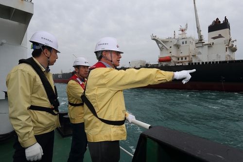 울산 석유비축기지 현장 방문한 손주석 석유공사 신임 사장/연합뉴스
