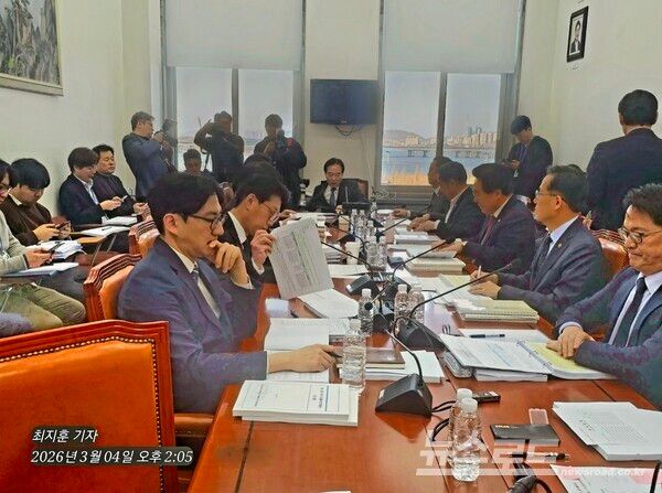 대미투자특별법처리를위한특별위원회 법안심사소위가 지난 4일 국회 본관에서 열렸다. [사진=최지훈 기자]