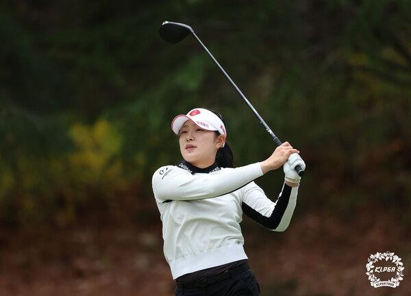 유현조 iM 금융오픈 2R 4번홀 티샷 (사진 KLPGA)