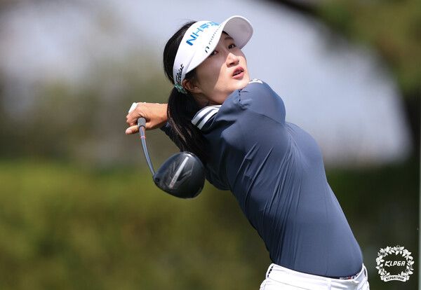 김시현 iM 금융오픈 3R 3번홀 티샷 (사진 KLPGA)