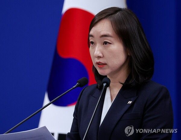 전은수 대변인, 비상경제 현안점검회의 관련 브리핑/연합뉴스