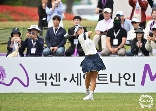 전예성 넥센세인트나인 Masters 2026 3R 1번홀 티샷 (사진 KLPGA)