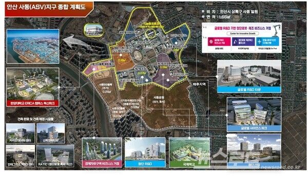 ASV지구 종합계획도/사진=안산시
