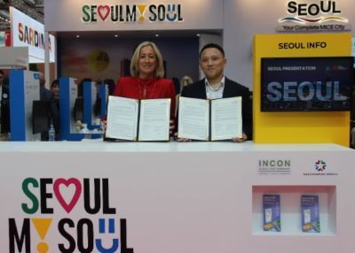 INCON과의 업무협약 체결 모습 [출처=서울관광재단]
