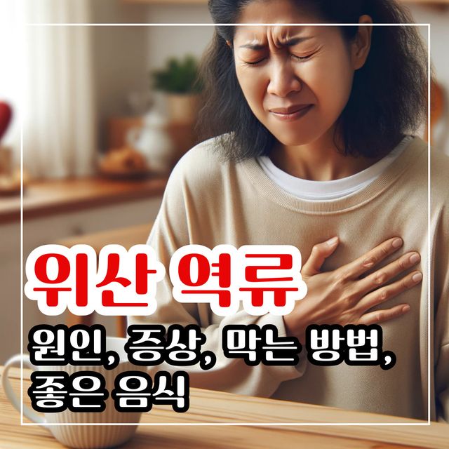 위산 역류 증상 막는 방법 및 좋은 음식