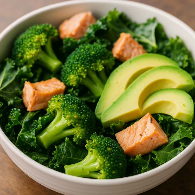 장 트러블 완화용 항염 샐러드 식단 이미지