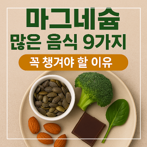 마그네슘 많은 음식 9가지