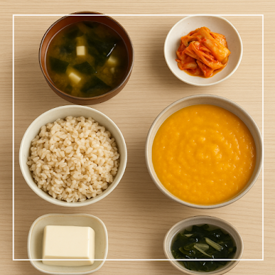 갱년기 점심 저녁 식단 예시