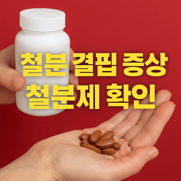 철분 결핍 증상과 철분제 확인 썸네일