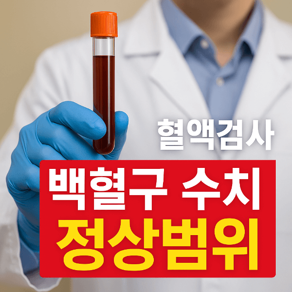 혈액검사 백혈구 수치 정상범위 썸네일