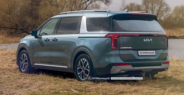 기아 신형 '카니발 하이브리드' 예상도 (출처 : 뉴욕맘모스)